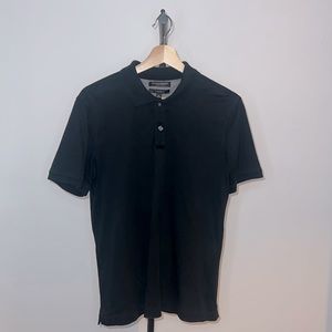 Banana Republic Luxury-Touch Performance Polo, Black, Medium